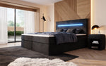 Lade das Bild in den Galerie-Viewer, Luxuriöses Boxspringbett Sejour: Komfortabel, mit LED-Beleuchtung & integriertem Stauraum