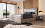 Lade das Bild in den Galerie-Viewer, Luxuriöses Boxspringbett Sejour: Komfortabel, mit LED-Beleuchtung & integriertem Stauraum