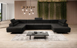 Lade das Bild in den Galerie-Viewer, Luxuriöses Designer Sofa Taormina mit Schlaffunktion, Klappfunktion & Stauraum in Bouclé