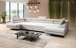 Lade das Bild in den Galerie-Viewer, Luxuriöses Designer Sofa Taormina mit Schlaffunktion, Klappfunktion & Stauraum in Bouclé