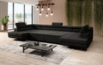 Lade das Bild in den Galerie-Viewer, Luxuriöses Designer Sofa Taormina mit Schlaffunktion, Klappfunktion & Stauraum in Bouclé