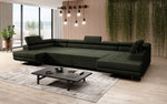 Lade das Bild in den Galerie-Viewer, Luxuriöses Designer Sofa Taormina mit Schlaffunktion, Klappfunktion & Stauraum in Bouclé
