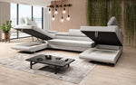 Lade das Bild in den Galerie-Viewer, Luxuriöses Designer Sofa Taormina mit Schlaffunktion, Klappfunktion & Stauraum in Bouclé