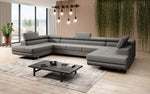 Lade das Bild in den Galerie-Viewer, Luxuriöses Designer Sofa Taormina mit Schlaffunktion, Klappfunktion & Stauraum in Bouclé