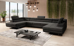 Lade das Bild in den Galerie-Viewer, Luxuriöses Designer Sofa Taormina mit Schlaffunktion, Klappfunktion & Stauraum in Bouclé