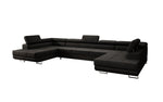 Lade das Bild in den Galerie-Viewer, Luxuriöses Designer Sofa Taormina mit Schlaffunktion, Klappfunktion & Stauraum in Bouclé