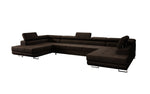 Lade das Bild in den Galerie-Viewer, Luxuriöses Designer Sofa Taormina mit Schlaffunktion, Klappfunktion & Stauraum in Bouclé