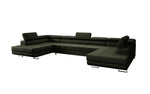 Lade das Bild in den Galerie-Viewer, Luxuriöses Designer Sofa Taormina mit Schlaffunktion, Klappfunktion & Stauraum in Bouclé