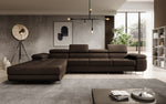 Lade das Bild in den Galerie-Viewer, Elegantes Calvera Maxi Bouclé Ecksofa mit Schlaf- und Stauraumfunktion