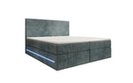 Lade das Bild in den Galerie-Viewer, Luxuriöses Boxspringbett Voyage mit LED-Beleuchtung, Stauraum und Cord-Stoffbezug
