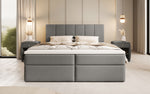 Lade das Bild in den Galerie-Viewer, Luxuriöses Boxspringbett Aurelia Stoffbett mit Integriertem Stauraum für Schlafzimmer