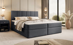 Lade das Bild in den Galerie-Viewer, Luxuriöses Boxspringbett Aurelia Stoffbett mit Integriertem Stauraum für Schlafzimmer
