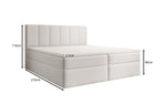 Lade das Bild in den Galerie-Viewer, Luxuriöses Boxspringbett Aurelia Stoffbett mit Integriertem Stauraum für Schlafzimmer
