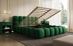 Lade das Bild in den Galerie-Viewer, Boston Samt Designer Polsterbett mit Stauraum – Luxus & Komfort