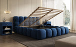 Lade das Bild in den Galerie-Viewer, Boston Samt Designer Polsterbett mit Stauraum – Luxus & Komfort