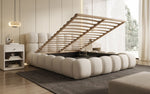 Lade das Bild in den Galerie-Viewer, Designer Polsterbett Boston Stoff - Luxuriöses Komfortbett mit Großem Stauraum