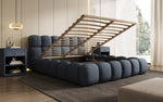 Lade das Bild in den Galerie-Viewer, Designer Polsterbett Boston Stoff - Luxuriöses Komfortbett mit Großem Stauraum