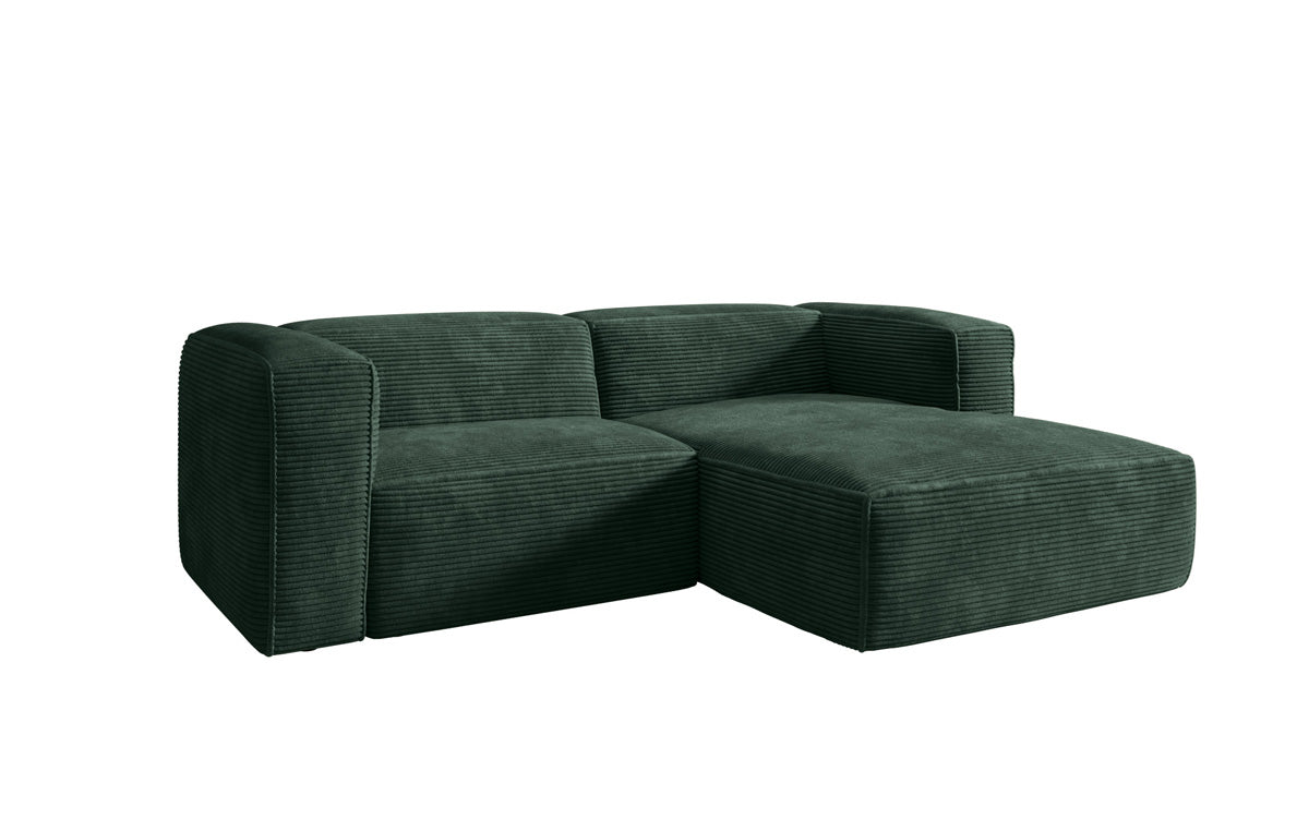 Komfortables Ecksofa Comfy L Mini aus Cord: Modern, Gemütlich, Vielseitig