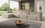 Lade das Bild in den Galerie-Viewer, Luxuriöses Comfy L Maxi Cord Ecksofa: Schlaffunktion, Stauraum, Stilvoller Komfort