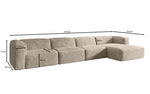 Lade das Bild in den Galerie-Viewer, Luxuriöses Comfy L Maxi Cord Ecksofa: Schlaffunktion, Stauraum, Stilvoller Komfort