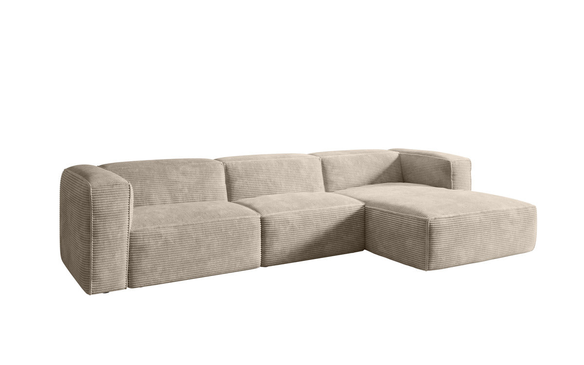 Luxuriöses Designer Cord Ecksofa Comfy L – Modern, Gemütlich, Vielseitig Wohnzimmer