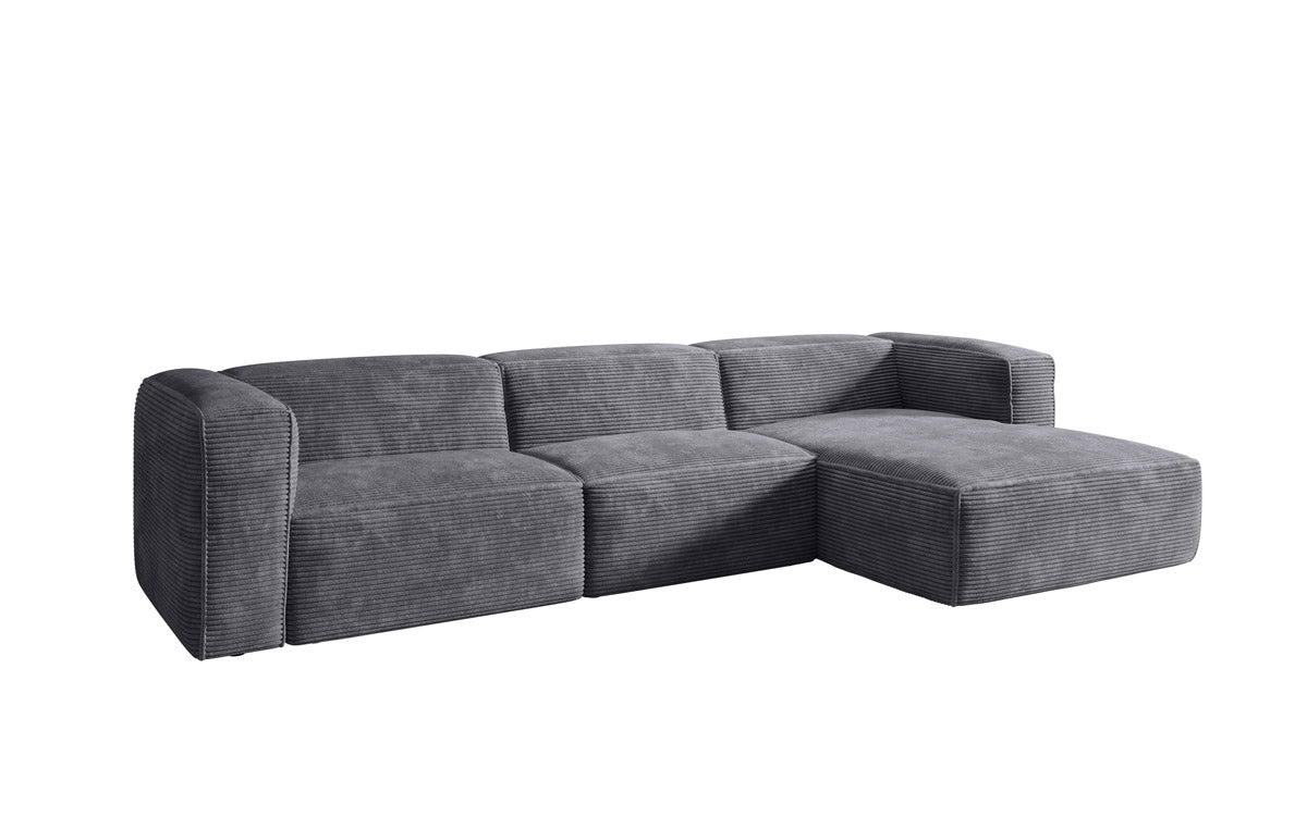 Luxuriöses Designer Cord Ecksofa Comfy L – Modern, Gemütlich, Vielseitig Wohnzimmer