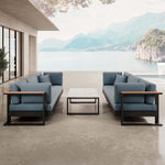 Lade das Bild in den Galerie-Viewer, Vayla Luxus Garten-Loungeset: 2 Dreisitzer Sofas, Couchtisch, Sunbrella, Aluminium