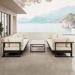 Lade das Bild in den Galerie-Viewer, Vayla Luxus Garten-Loungeset: 2 Dreisitzer Sofas, Couchtisch, Sunbrella, Aluminium