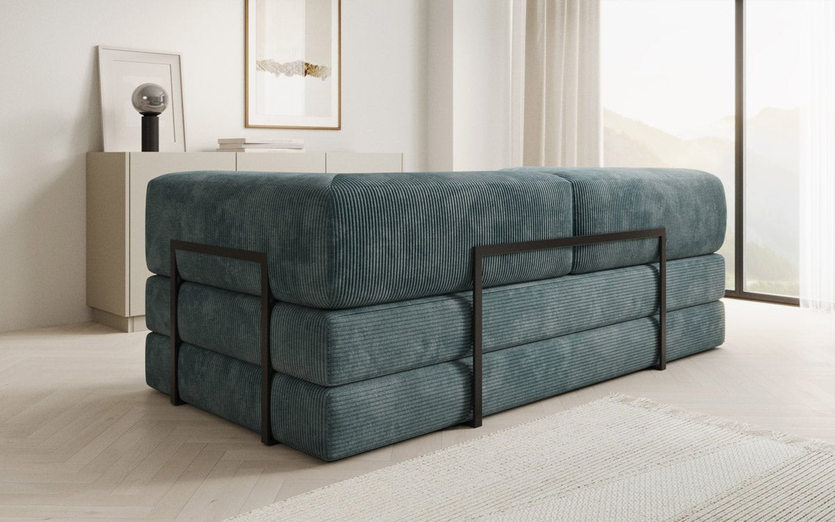 Elegantes, Modernes 3-Sitzer Cordsofa Lazy: Komfort, Schlaffunktion & Praktischer Stauraum