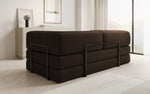 Lade das Bild in den Galerie-Viewer, Luxuriöses Designer Lazy 3-Sitzer Schlafsofa mit Stauraum in Bouclé