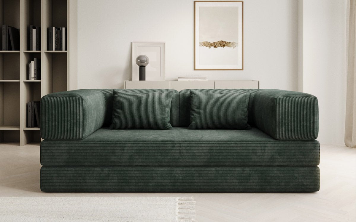Luxuriöses Designer Cord Sofa 3-Sitzer – Komfort, Stil und Stauraum vereint