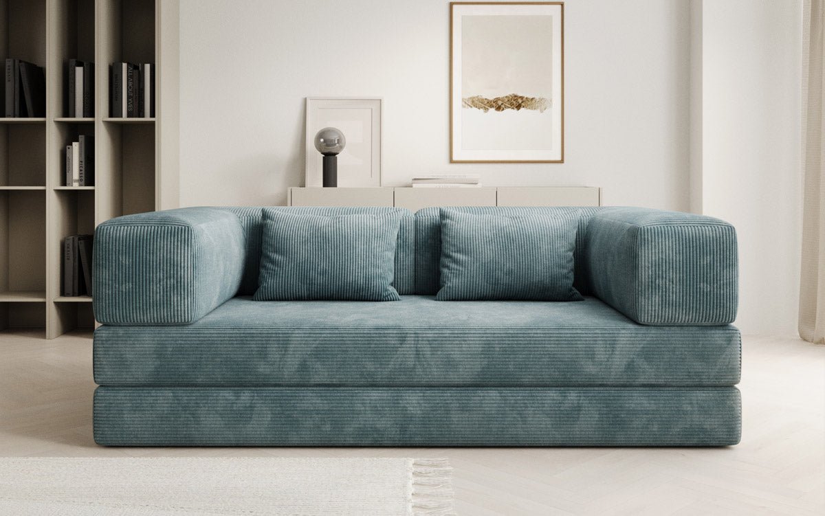 Luxuriöses Designer Cord Sofa 3-Sitzer – Komfort, Stil und Stauraum vereint