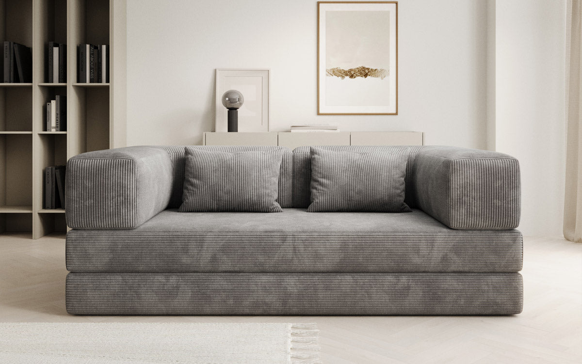 Luxuriöses Designer Cord Sofa 3-Sitzer – Komfort, Stil und Stauraum vereint