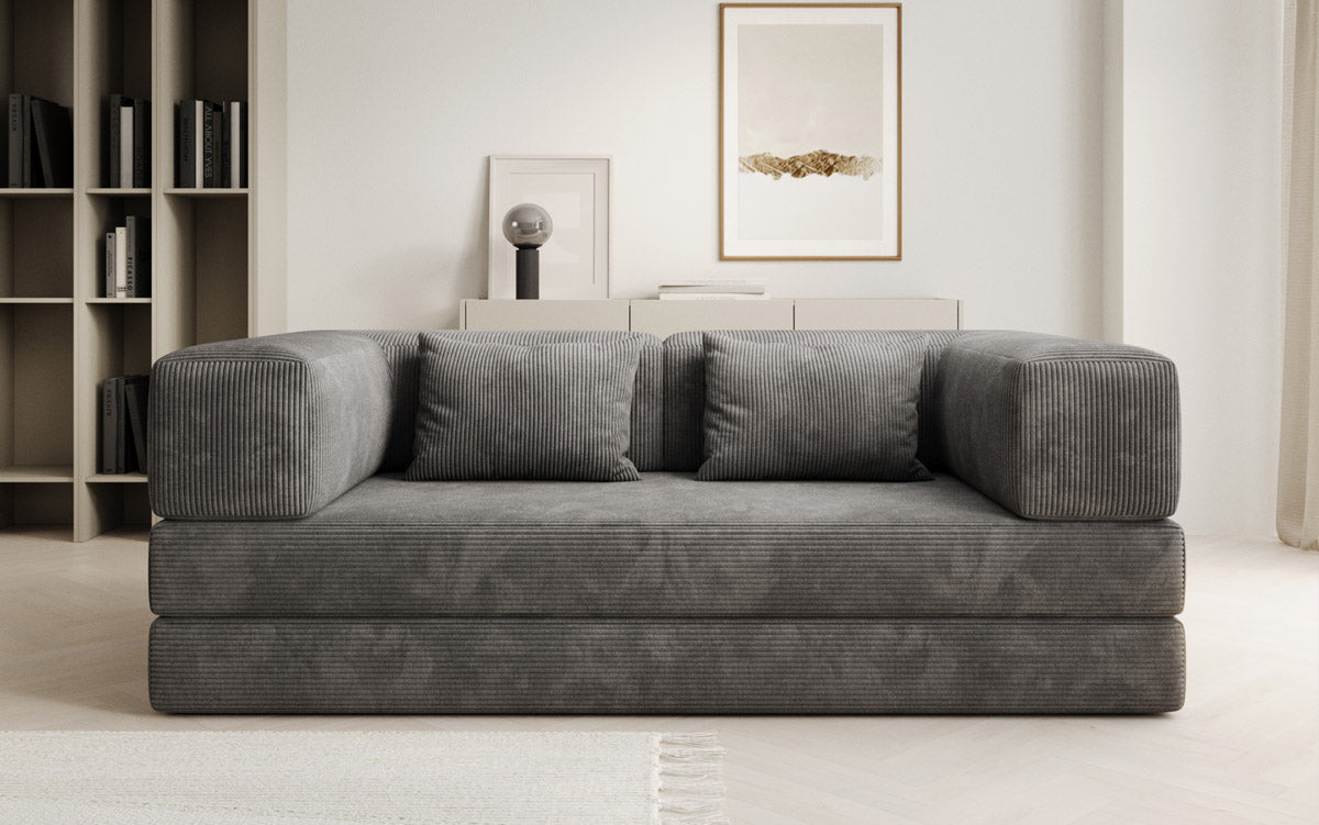 Elegantes, Modernes 3-Sitzer Cordsofa Lazy: Komfort, Schlaffunktion & Praktischer Stauraum