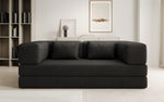 Lade das Bild in den Galerie-Viewer, Luxuriöses Designer Lazy 3-Sitzer Schlafsofa mit Stauraum in Bouclé