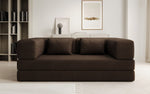 Lade das Bild in den Galerie-Viewer, Luxuriöses Designer Lazy 3-Sitzer Schlafsofa mit Stauraum in Bouclé