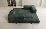 Lade das Bild in den Galerie-Viewer, Elegantes, Modernes 3-Sitzer Cordsofa Lazy: Komfort, Schlaffunktion & Praktischer Stauraum