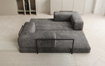 Lade das Bild in den Galerie-Viewer, Elegantes, Modernes 3-Sitzer Cordsofa Lazy: Komfort, Schlaffunktion & Praktischer Stauraum