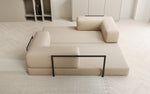 Lade das Bild in den Galerie-Viewer, Luxuriöses Designer Lazy 3-Sitzer Schlafsofa mit Stauraum in Bouclé