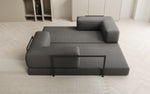 Lade das Bild in den Galerie-Viewer, Luxuriöses Designer Lazy 3-Sitzer Schlafsofa mit Stauraum in Bouclé