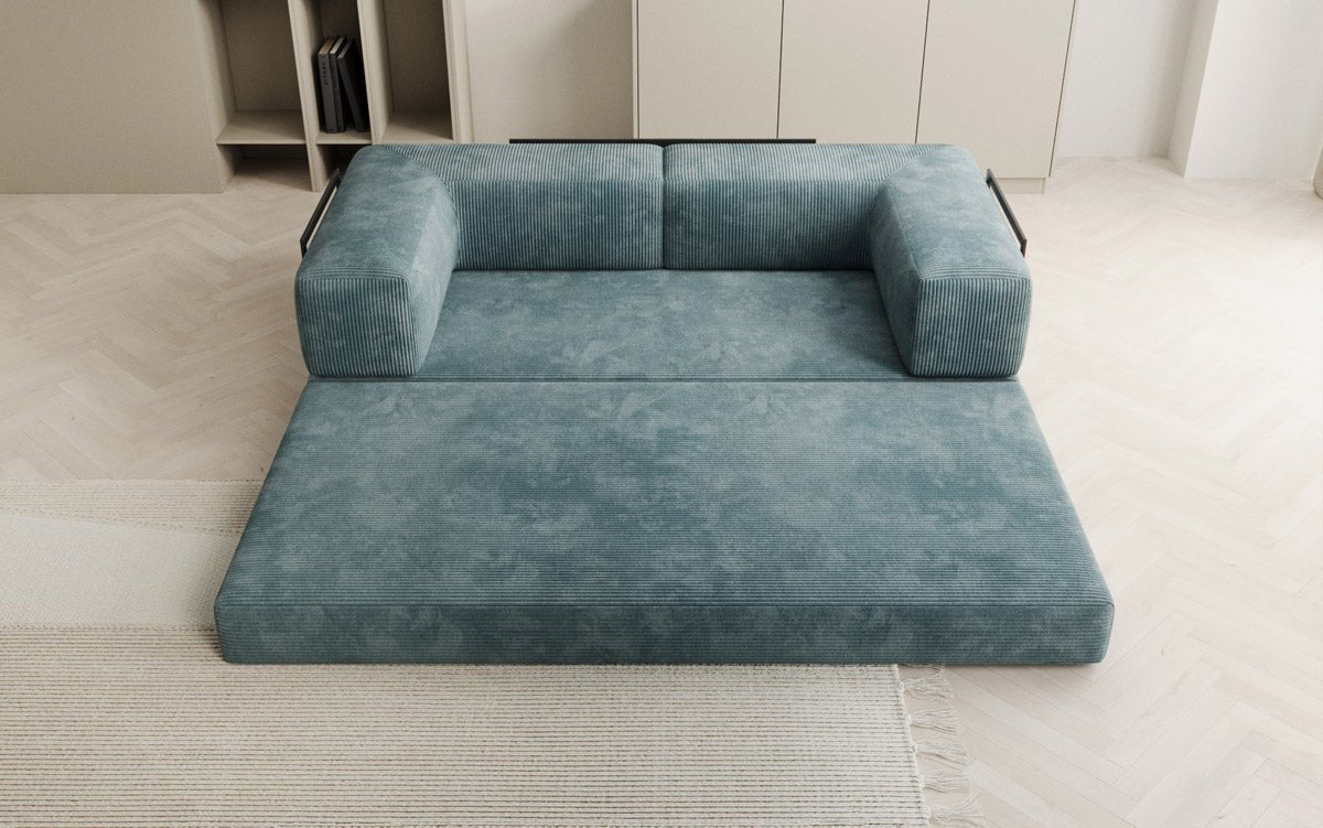 Luxuriöses Designer Cord Sofa 3-Sitzer – Komfort, Stil und Stauraum vereint