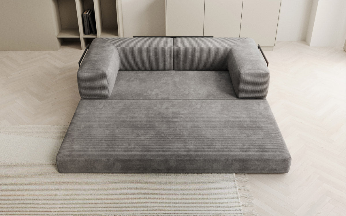 Luxuriöses Designer Cord Sofa 3-Sitzer – Komfort, Stil und Stauraum vereint