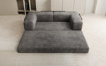 Lade das Bild in den Galerie-Viewer, Elegantes, Modernes 3-Sitzer Cordsofa Lazy: Komfort, Schlaffunktion & Praktischer Stauraum