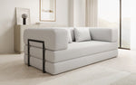 Lade das Bild in den Galerie-Viewer, Luxuriöses Designer Lazy 3-Sitzer Schlafsofa mit Stauraum in Bouclé