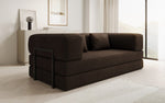 Lade das Bild in den Galerie-Viewer, Luxuriöses Designer Lazy 3-Sitzer Schlafsofa mit Stauraum in Bouclé