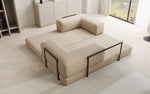 Lade das Bild in den Galerie-Viewer, Luxuriöses Designer Lazy 3-Sitzer Schlafsofa mit Stauraum in Bouclé