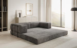 Lade das Bild in den Galerie-Viewer, Elegantes, Modernes 3-Sitzer Cordsofa Lazy: Komfort, Schlaffunktion & Praktischer Stauraum