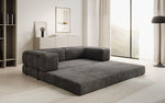 Lade das Bild in den Galerie-Viewer, Elegantes, Modernes 3-Sitzer Cordsofa Lazy: Komfort, Schlaffunktion & Praktischer Stauraum
