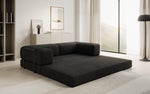 Lade das Bild in den Galerie-Viewer, Luxuriöses Designer Lazy 3-Sitzer Schlafsofa mit Stauraum in Bouclé