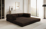 Lade das Bild in den Galerie-Viewer, Luxuriöses Designer Lazy 3-Sitzer Schlafsofa mit Stauraum in Bouclé